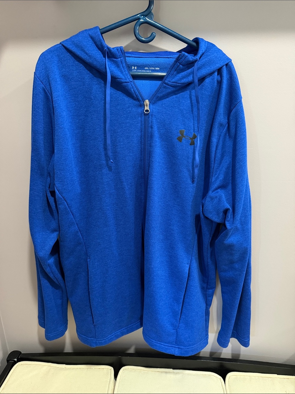 Under Armour Men’s Royal Blue Zip-Up Hoodie